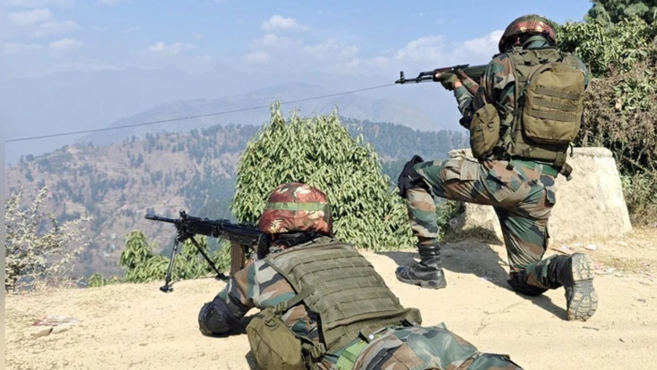 Operation of security forces in Jammu and Kashmir.