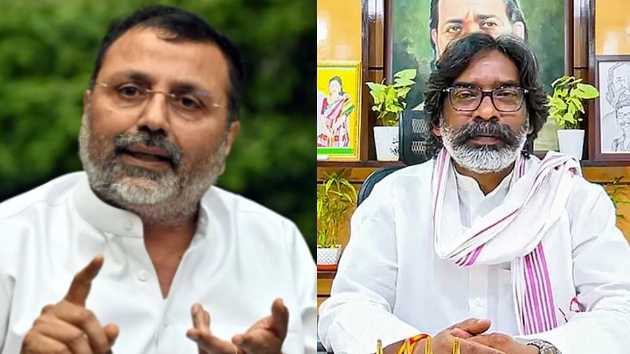 CM Hemant Soren and BJP MP Nishikant Dubey.