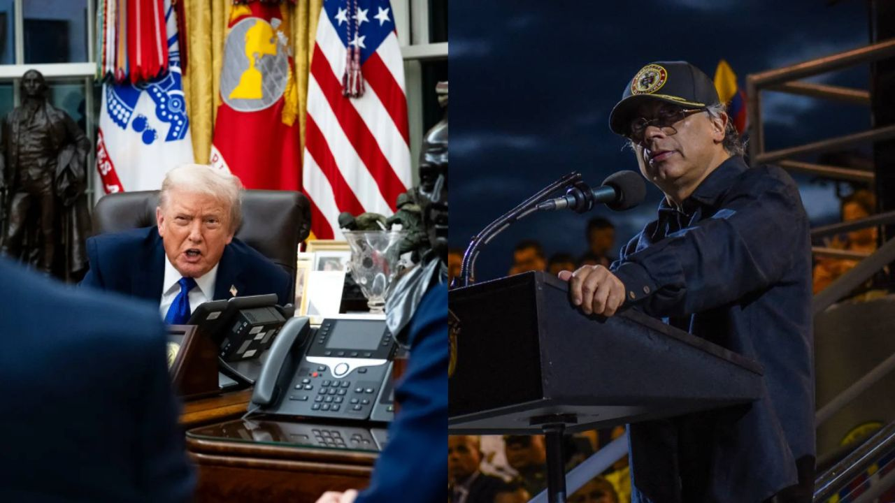 Donald Trump and Gustavo Petro