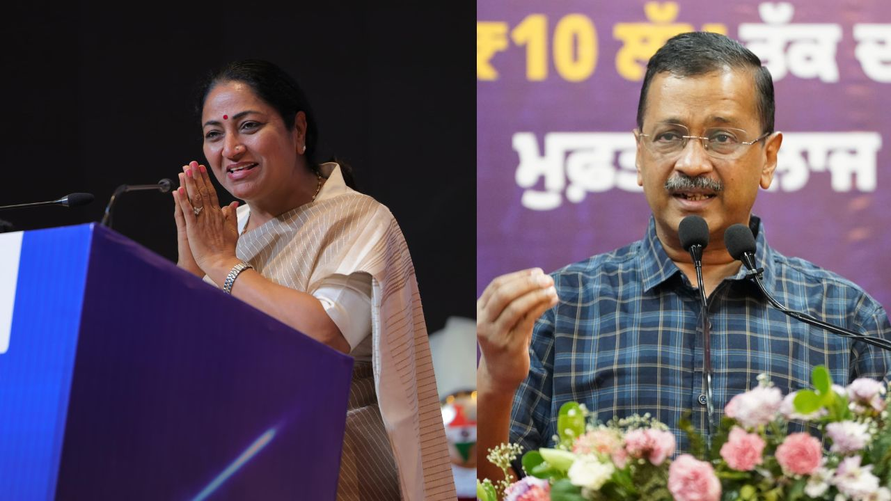 Rekha Gupta and Arvind Kejriwal