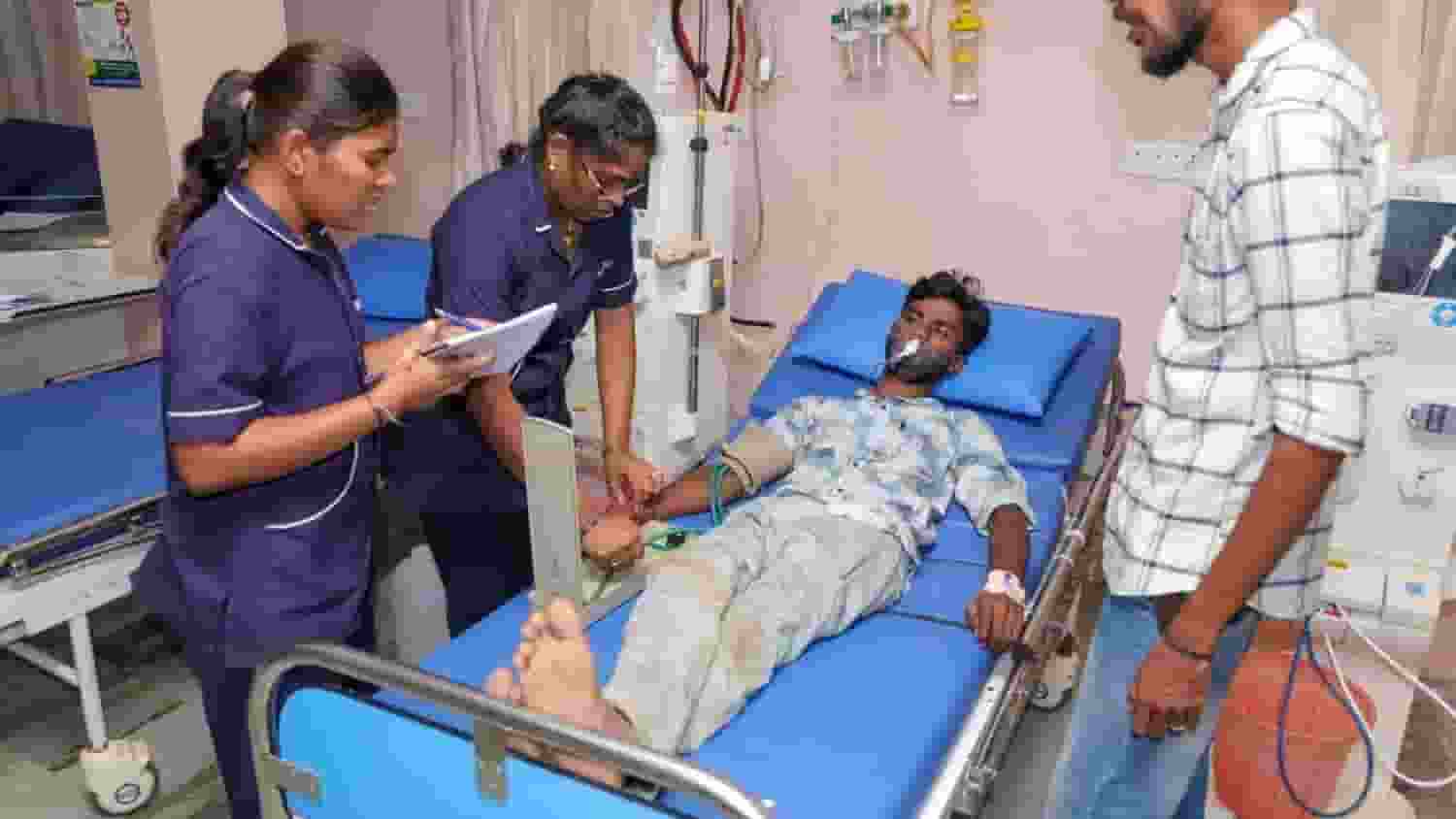 Injured treatment going