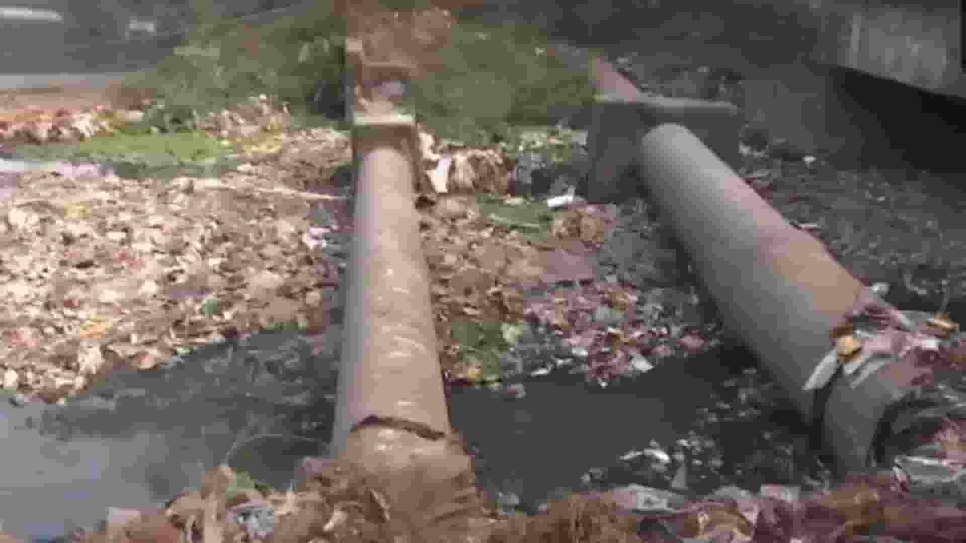 Sewage pipeline in Indore