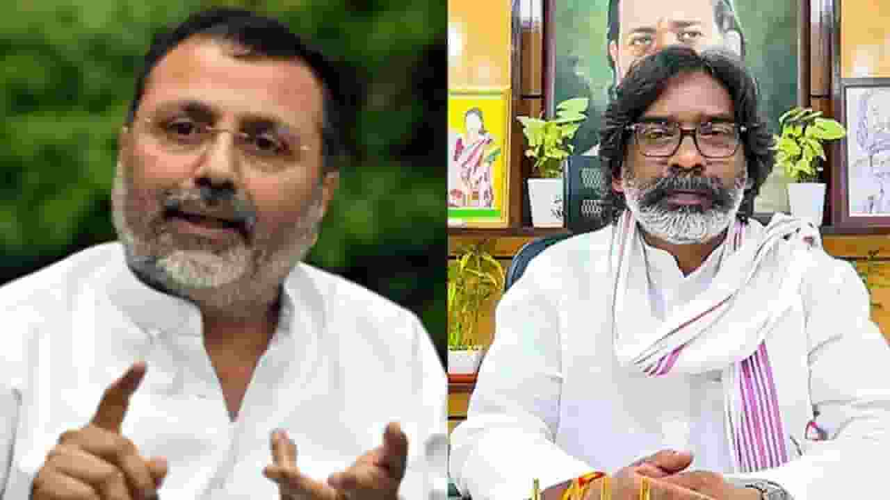CM Hemant Soren and BJP MP Nishikant Dubey.