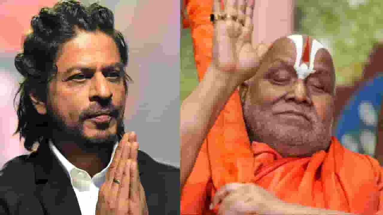 Shah Rukh Khan and Rambhadracharya