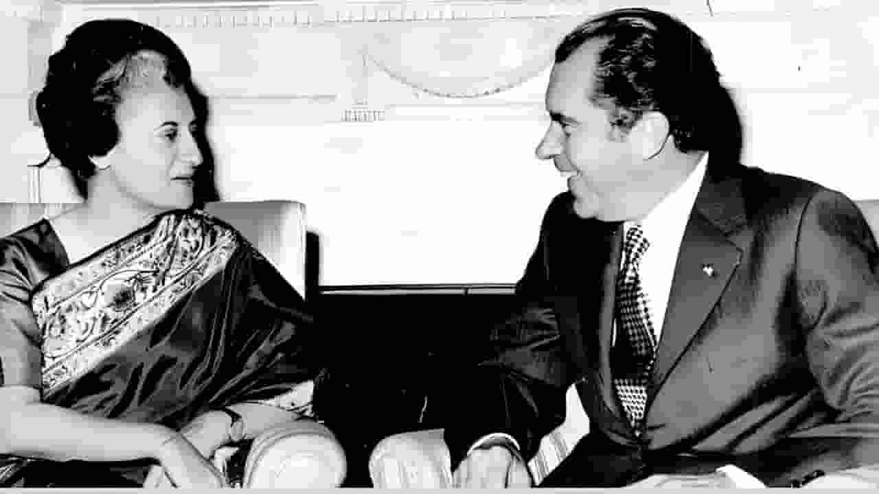 Indira Gandhi and Richard Nixon 