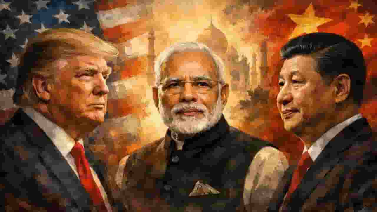 auther news Donald Trump, PM Modi and Xi Jinping.